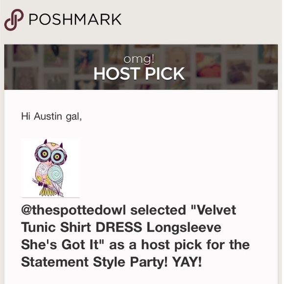 Velvet Tunic Shirt DRESS Longsleeve She's Got It - Picture 6 of 6